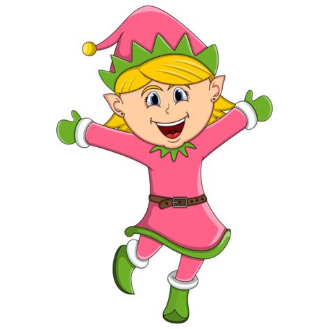 Best Christmas Elves Dancing Illustrations, Royalty-Free Vector ...