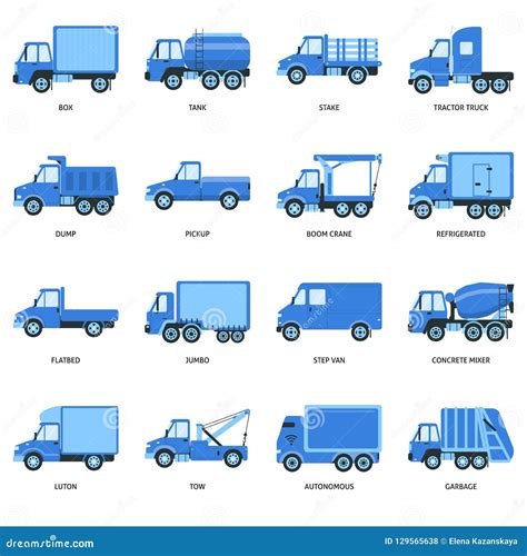 Collection Of Truck Silhouettes Vector Illustration | CartoonDealer.com #14861550