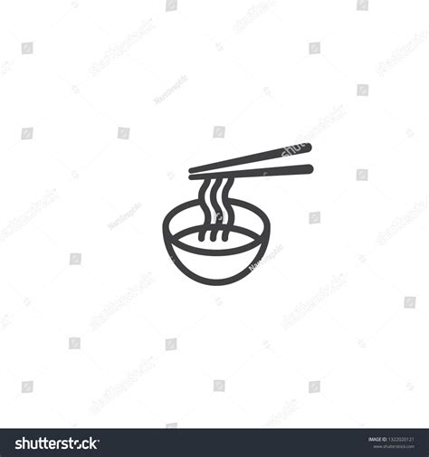 Noodle Bowl Ramen Vector Logo Icon Stock Vector (Royalty Free) 1322020121 | Shutterstock