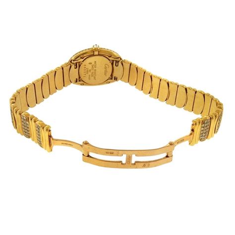 DIAMOND CARTIER BAIGNOIRE BRACELET WRISTWATCH