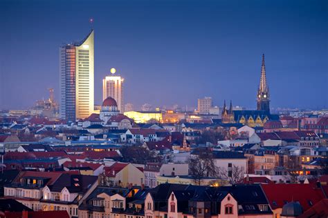 leipzig skyline at night - Alpin Invest