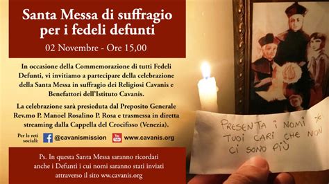 Santa Messa di suffragio per i fedeli defunti – cavanis.org