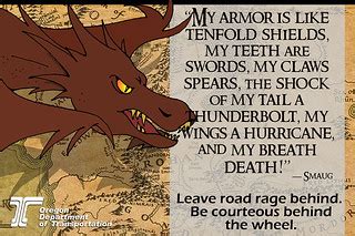LOTR Memes Smaug | Oregon DOT used Tolkien Reading Day (Marc… | Flickr