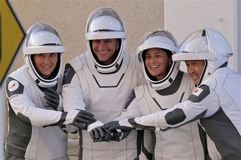 Latest four-member SpaceX crew, including cosmonaut, welcomed aboard ...