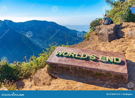 World S End Viewpoint at Horton Plains National Park at Sri Lank Stock ...