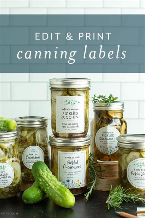 Editable Canning Labels | Canning labels, Canning jar labels, Diy canning labels