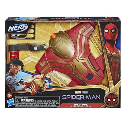 Marvel Spider-Man Web Bolt Nerf Blaster Toy for Kids Official Rules ...