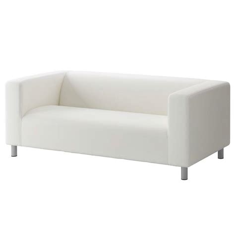 IKEA KLIPPAN 2 seat sofa white faux leather | in London | Gumtree