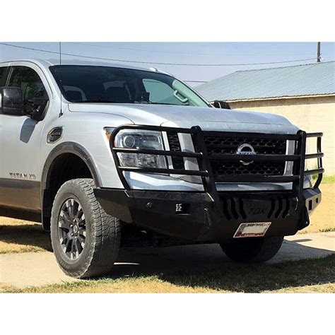 2016-2021 Nissan Titan XD Bumper with Grille Guard - Throttle Down Kustoms