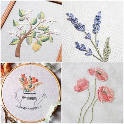 Printable Floral Hand Embroidery Patterns