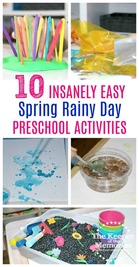 10 Insanely Easy Spring Rainy Day Activities for Kids