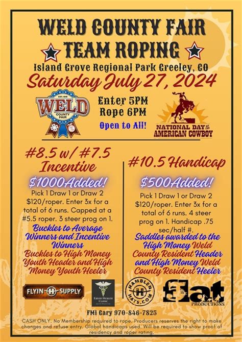 Team Roping Weld County Fair