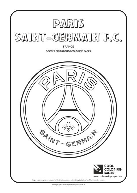 Cool Coloring Pages Paris Saint-Germain F.C. logo coloring page - Cool Coloring Pages | Free ...