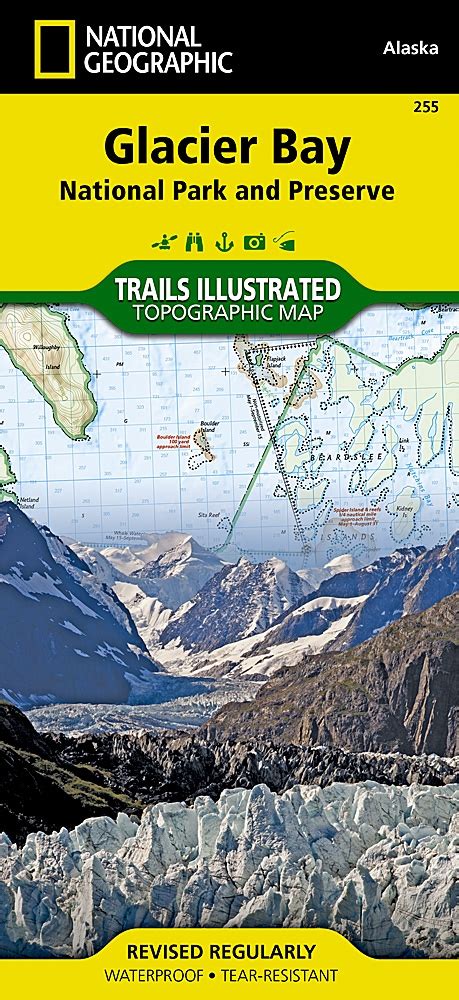 Glacier Bay National Park & Preserve Hiking & Trail map. This two-sided map includes Glacier Bay ...