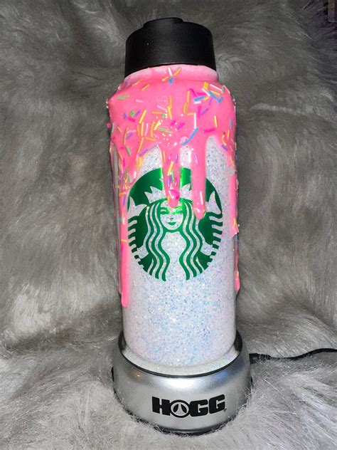 Custom Hydro Flask Tumbler With Drip and Faux Sprinkles - Etsy