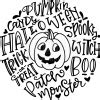 Halloween Pumpkin Typography SVG