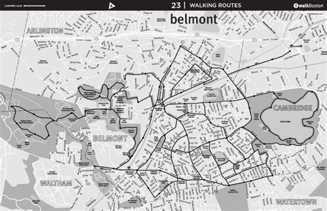 Belmont Walking Map – WalkBoston