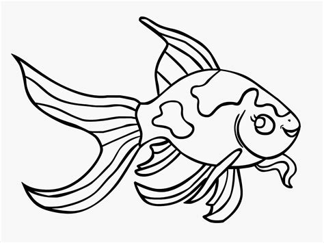 goldfish coloring page - Clip Art Library