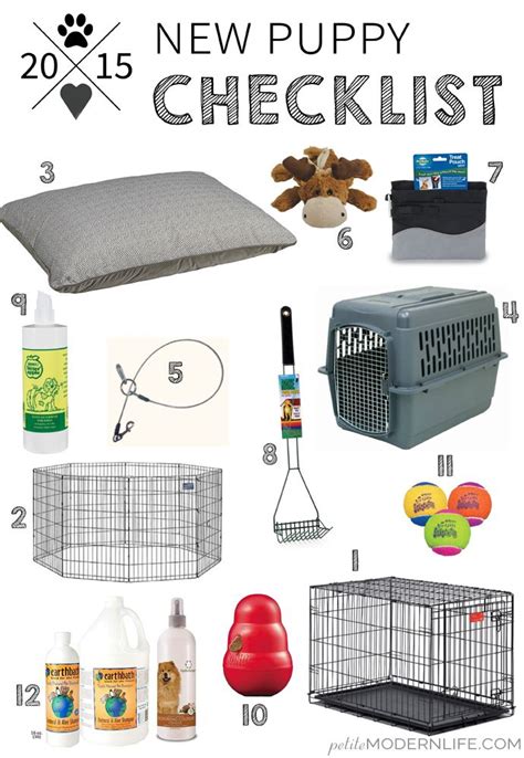 the new puppy checklist is here and it's all in one place to help you