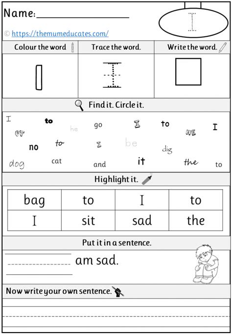 Phase 2 tricky words | Tricky words, Kindergarten worksheets sight words, Sight words kindergarten