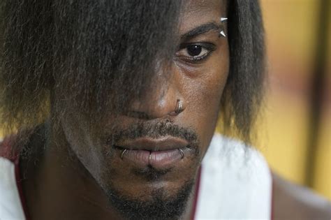 Watch: Miami Heat’s Jimmy Butler rocks head-turning new ‘emo’ hairstyle and look at media day ...