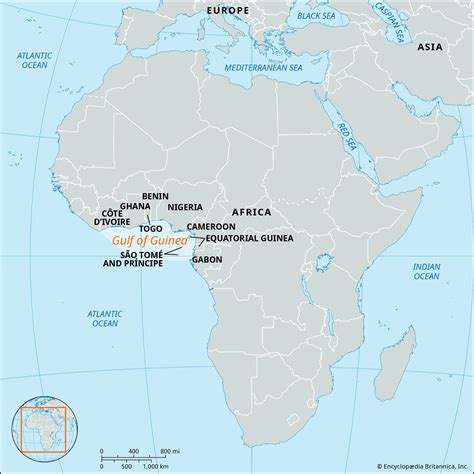 Africa Water Bodies Map