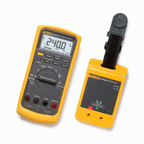 Fluke 87V Digital Multimeter plus PRV240 Meter Proving Unit Combo Kit