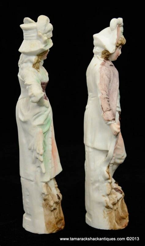 Antique Pair Bisque Porcelain 10" Figurines Germany Elegant Man & Woman ...