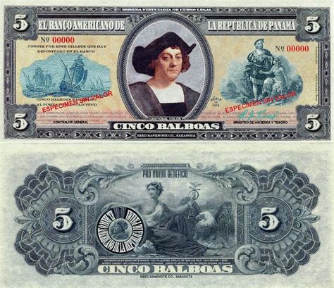 5 balboas (90) UNC Banknote