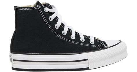 Converse Little Kids Chuck Taylor All Star Lift Platform - Black/White ...