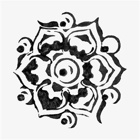 Black decorative flourish isolated design. | Premium Photo Illustration ...