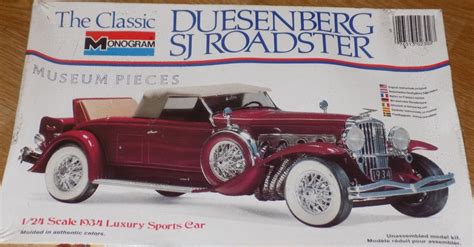 Complete, Sealed 1979 Monogram Model Kit of The Classic Duesenberg SJ Roadster Car 1/24 Scale by ...