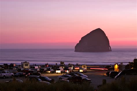 Pacific City at sunset | Matt Haughey | Flickr