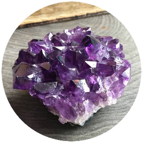 Dark Amethyst Crystal Cluster 63g, raw gemstone druzy