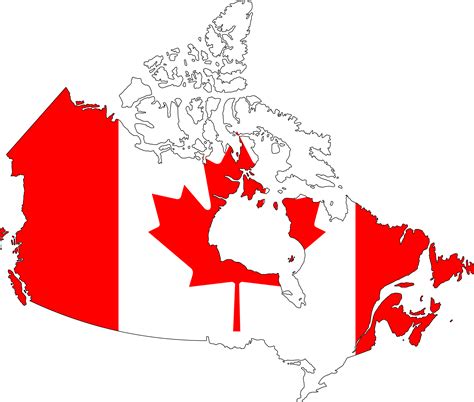 Canada Flag Map • Mapsof.net