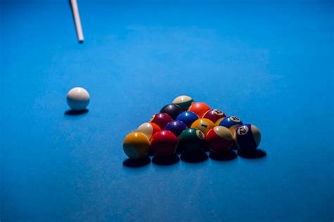 Premium Photo | Multi colored balls on pool table