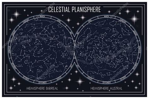 Sky Star Chart Constellations Map