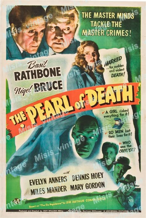 The Pearl Of Death 1944 Vintage Movie Poster Reprint 3