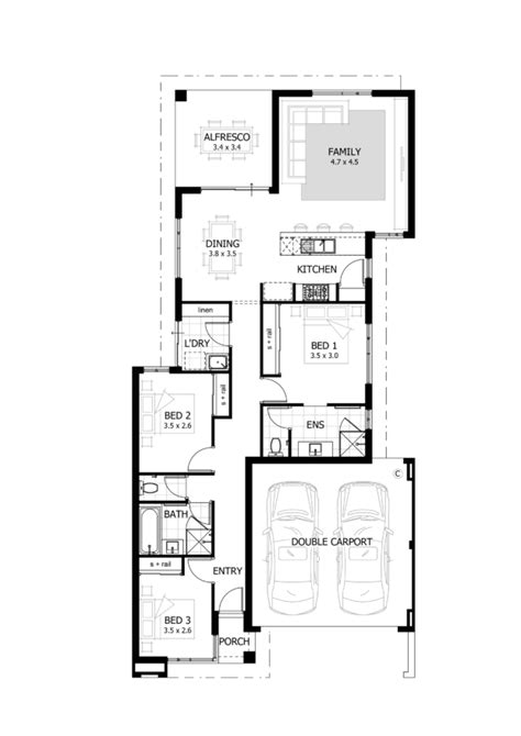 3 Bedroom House Plans & Home Designs - Celebration Homes | House design ...