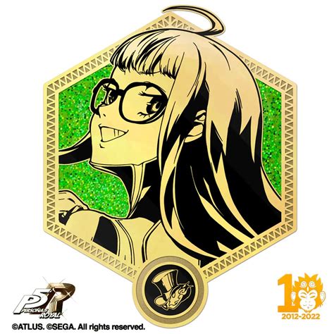 Persona 5 Royal Futaba Sakura Oracle Gold Series Enamel Pin
