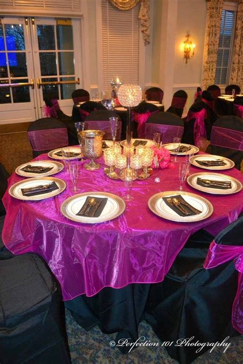 Birthday #party in the Terrace Room with beautiful #purple decor ...