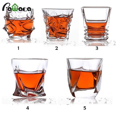 1PC Square Whiskey Glasses Crystal Glass Cup Cocktail Bourbon Whisky Glass for Home Bar Party ...