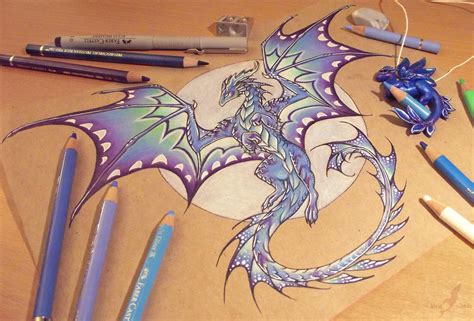 Dragon of the Northern moon [work in progress] by AlviaAlcedo on DeviantArt