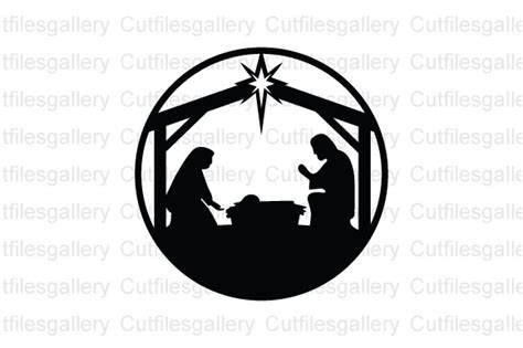 Christmas Nativity SVG, Nativity SVG Graphic by cutfilesgallery · Creative Fabrica