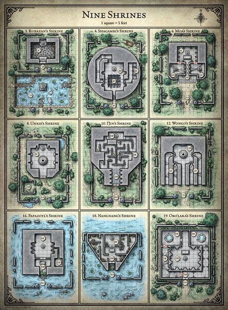 21 best Tomb of Annihilation - Maps images on Pinterest | Dungeon maps ...