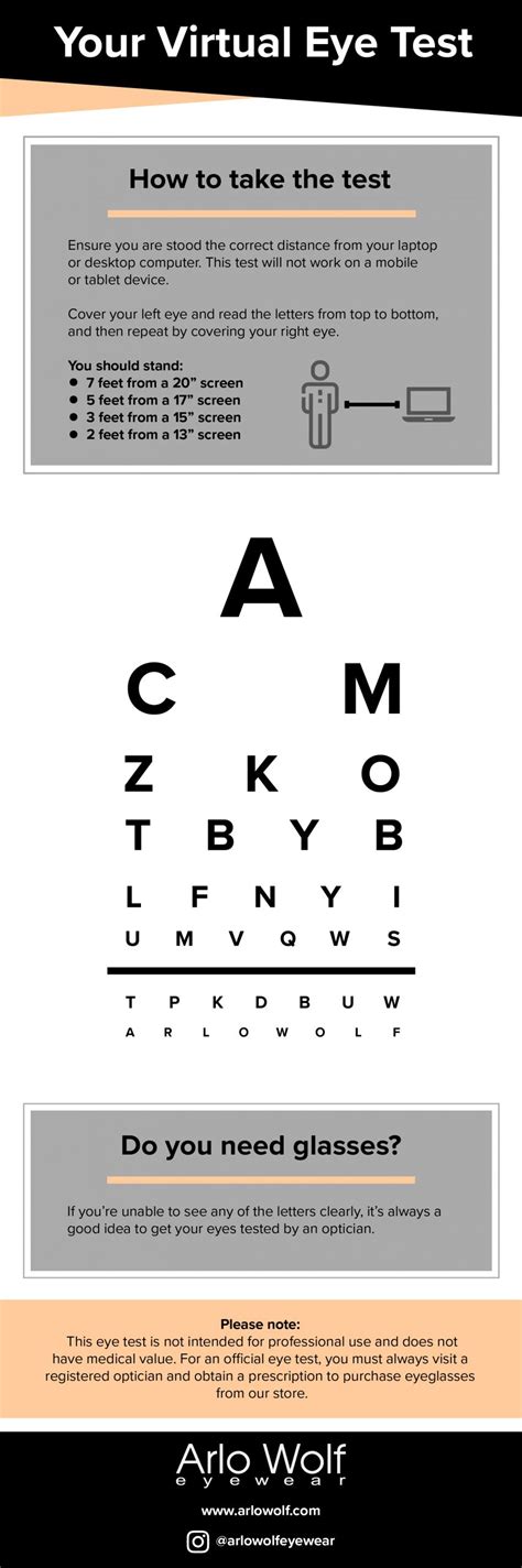 Online Eye Test - Do You Need Glasses? | Arlo Wolf