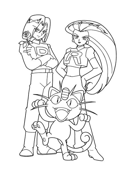 pokemon meowth coloring pages - Clip Art Library