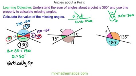 39 angles around a point worksheet - Worksheet Works