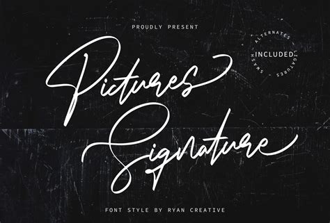 Pictures Signature Free Font | Hey Fonts