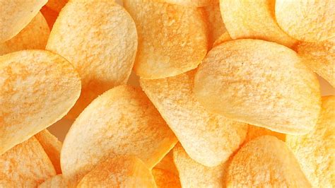 1920x1080px | free download | HD wallpaper: potato chips, snack, food, yellow, close-up ...